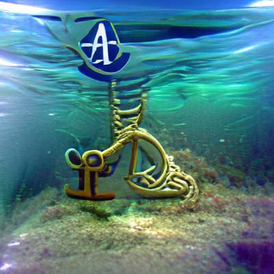 Anchor Submerged Under the Sea