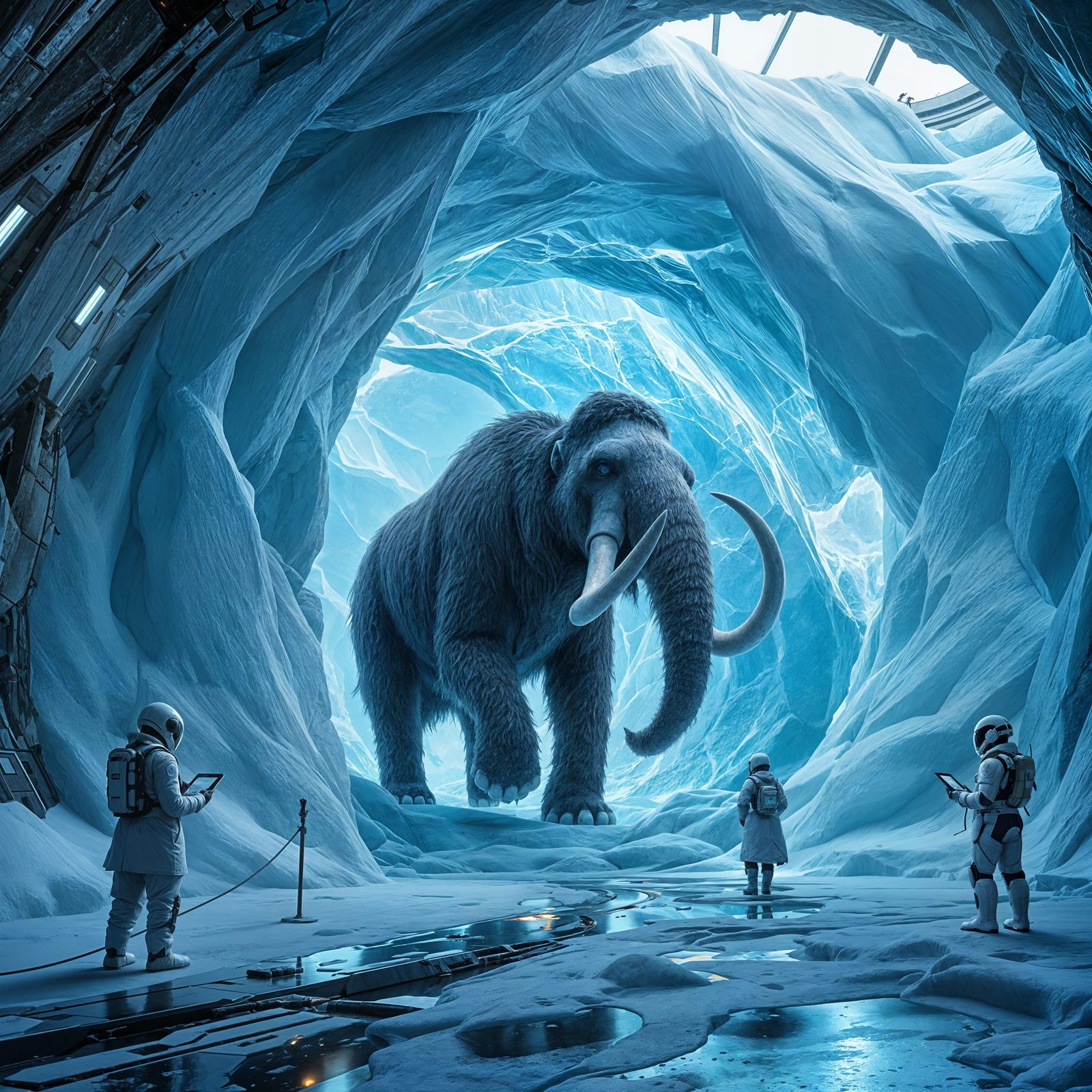 Mammoth Revived by Future Science in Ice Block