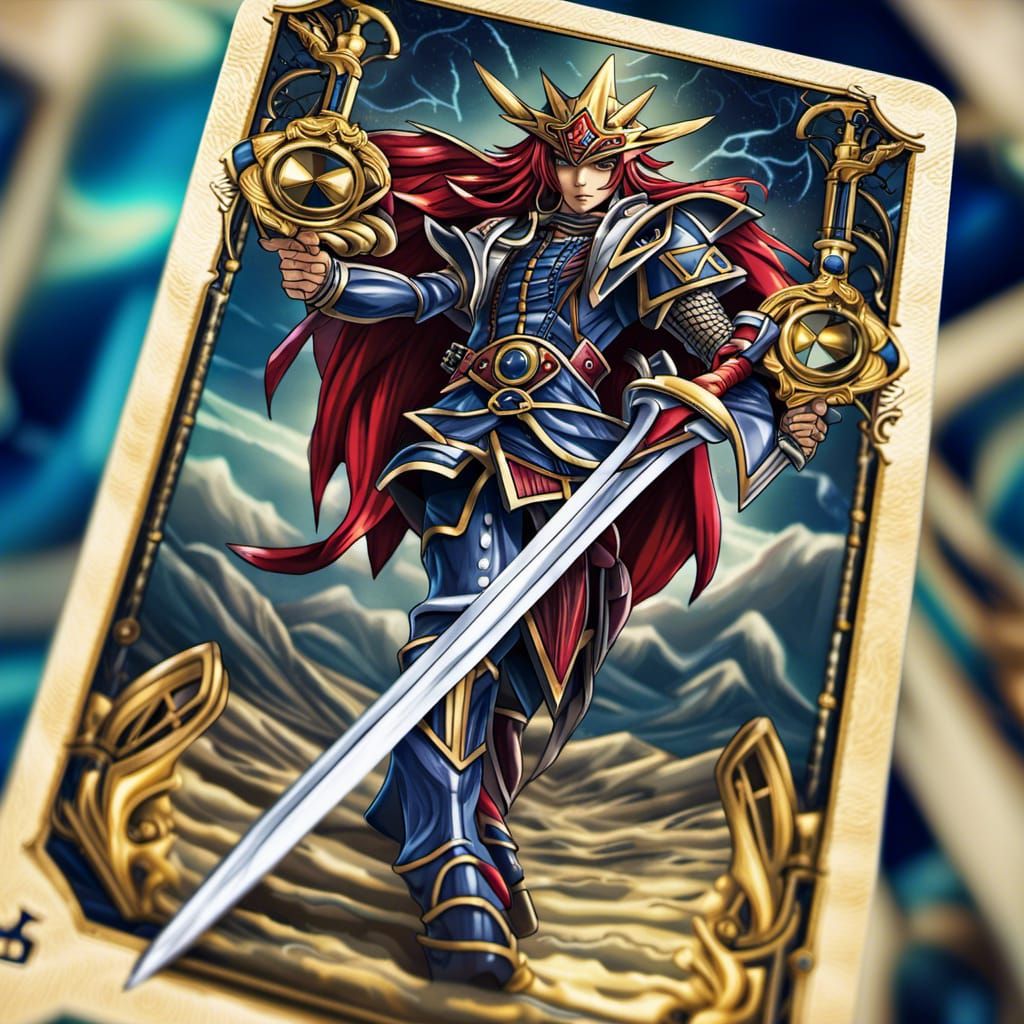 Yu-Gi-Oh! Suit of Swords Tarot Card
