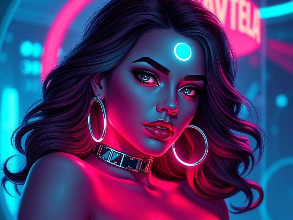 Glowing Chrome Cityscape at Dawn