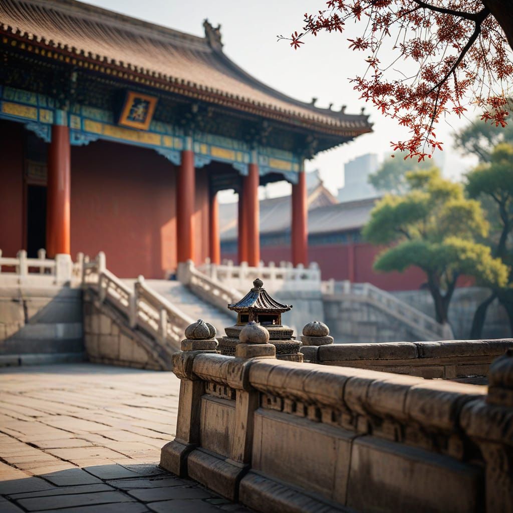Majestic Forbidden City in Ethereal Light