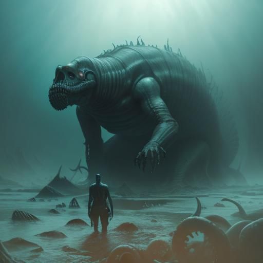 Terrifying Sea Monster Emerges from Abandoned Lab