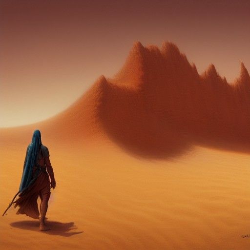 Desert Demon in a Fantasy Art Style