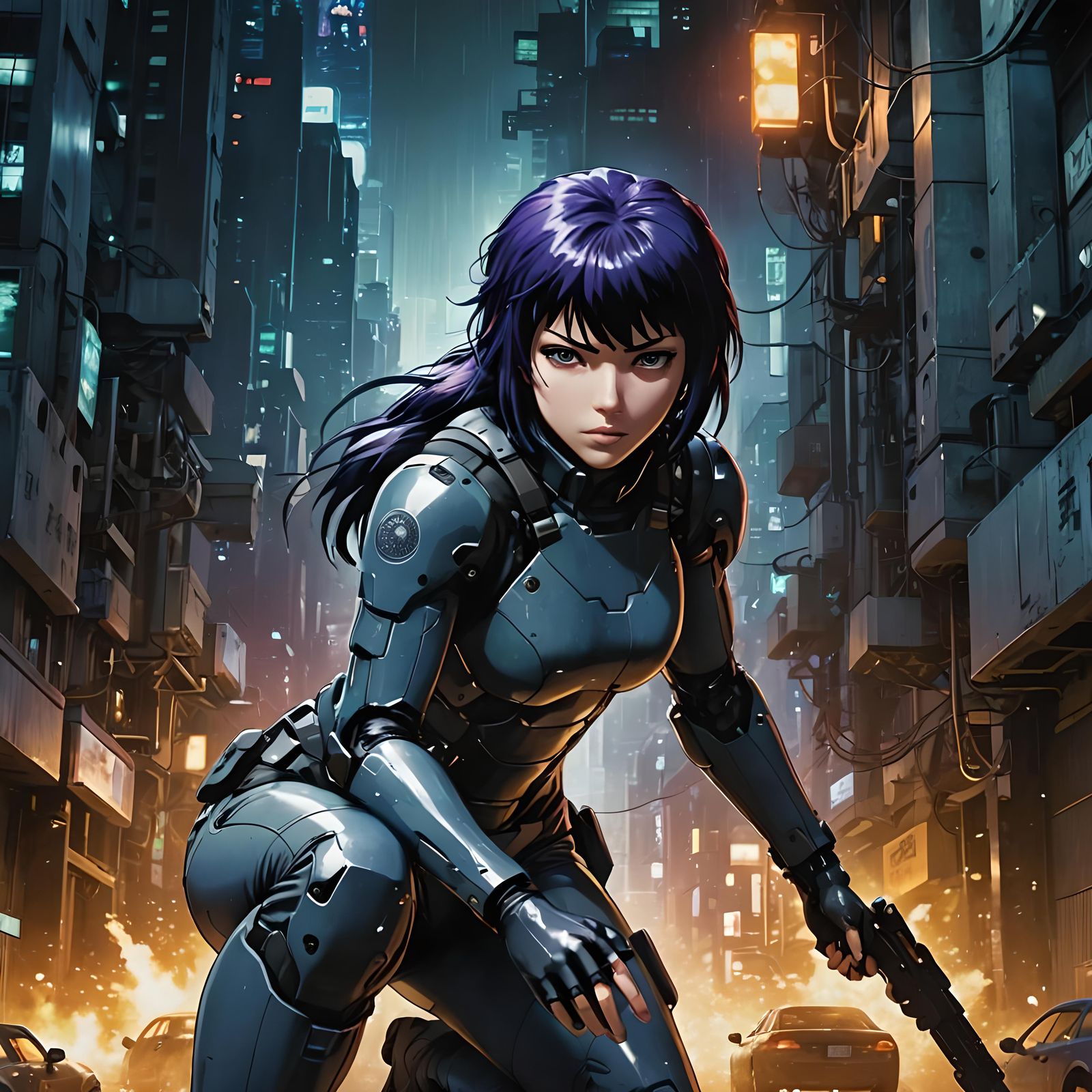 Motoko Kusanagi from Ghost in the Shell