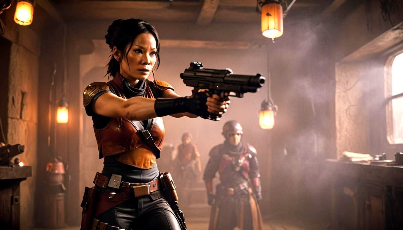 Lucy Liu as Sabine Wren: Cinematic Film Still
