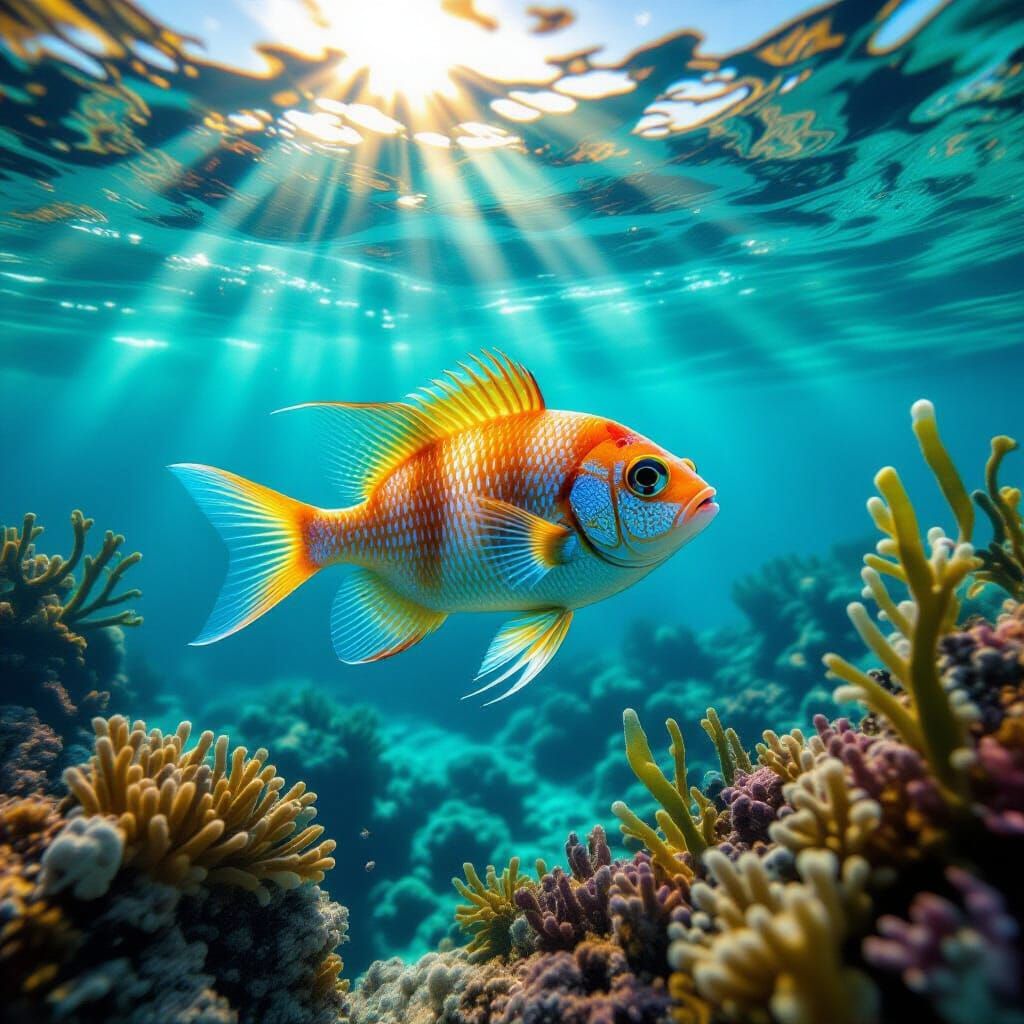 Anatolian Stargazer Fish in Crystal-Clear Waters