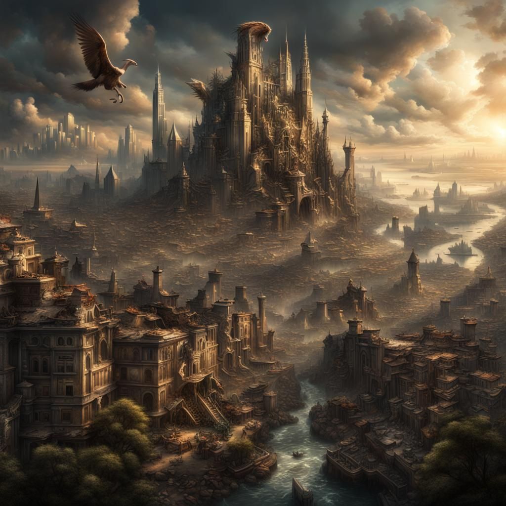 Abandoned City Reclaimed: A Digital Matte Painting