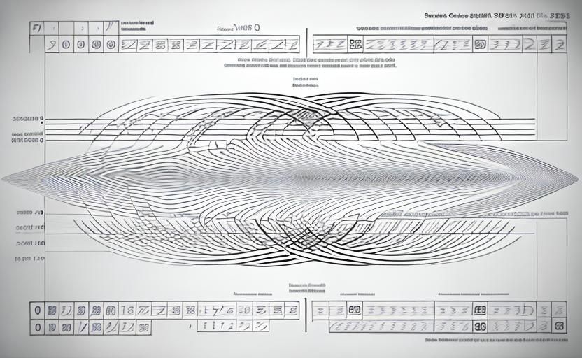 Abstract Time Flow: Ornate Technical Illustration
