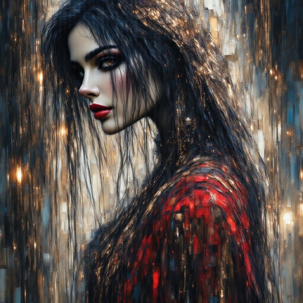 Karma: Hyperrealistic Portrait of a Beautiful Woman