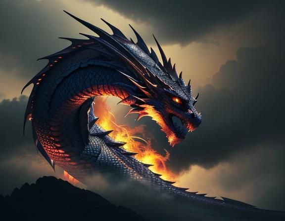 Epic Dragon Tamer in a Cinematic Scene