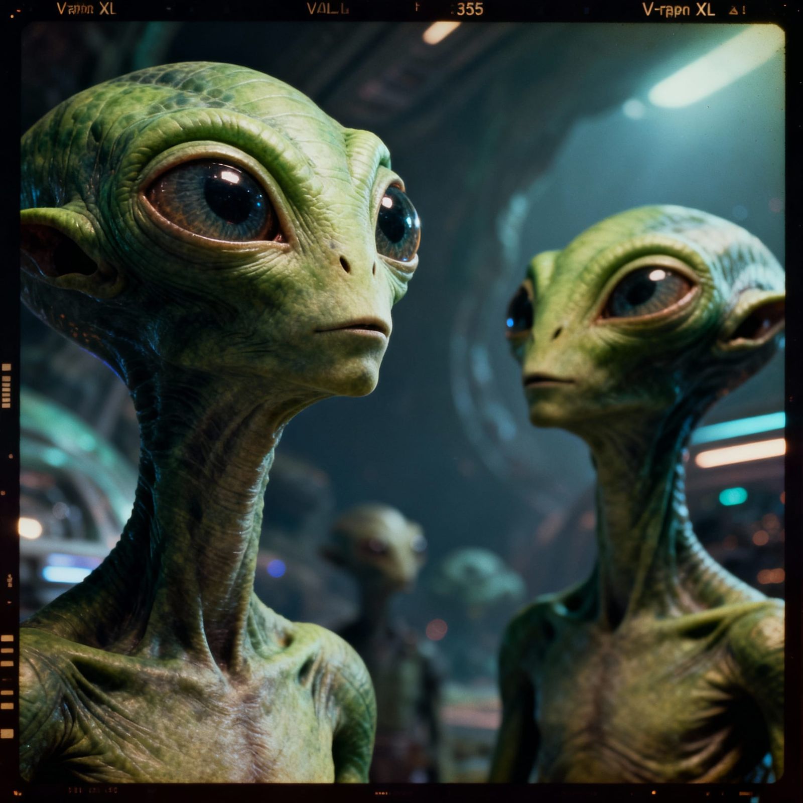 Alien Life in Cinematic Film Still