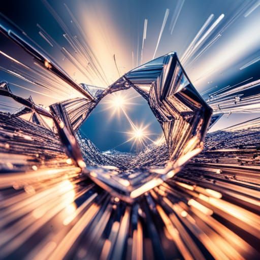 Shining Glass Shards in High Definition