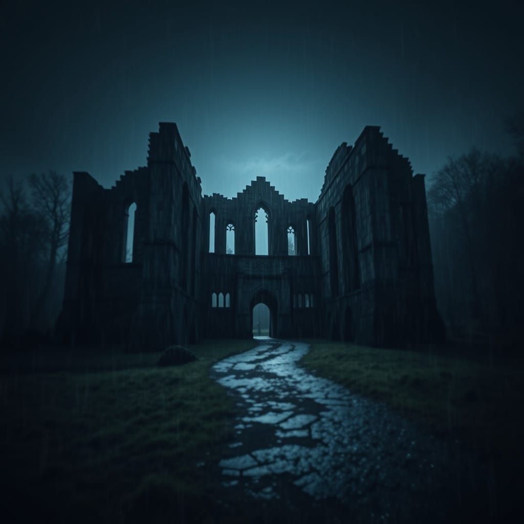 Ethereal Ruins at Twilight