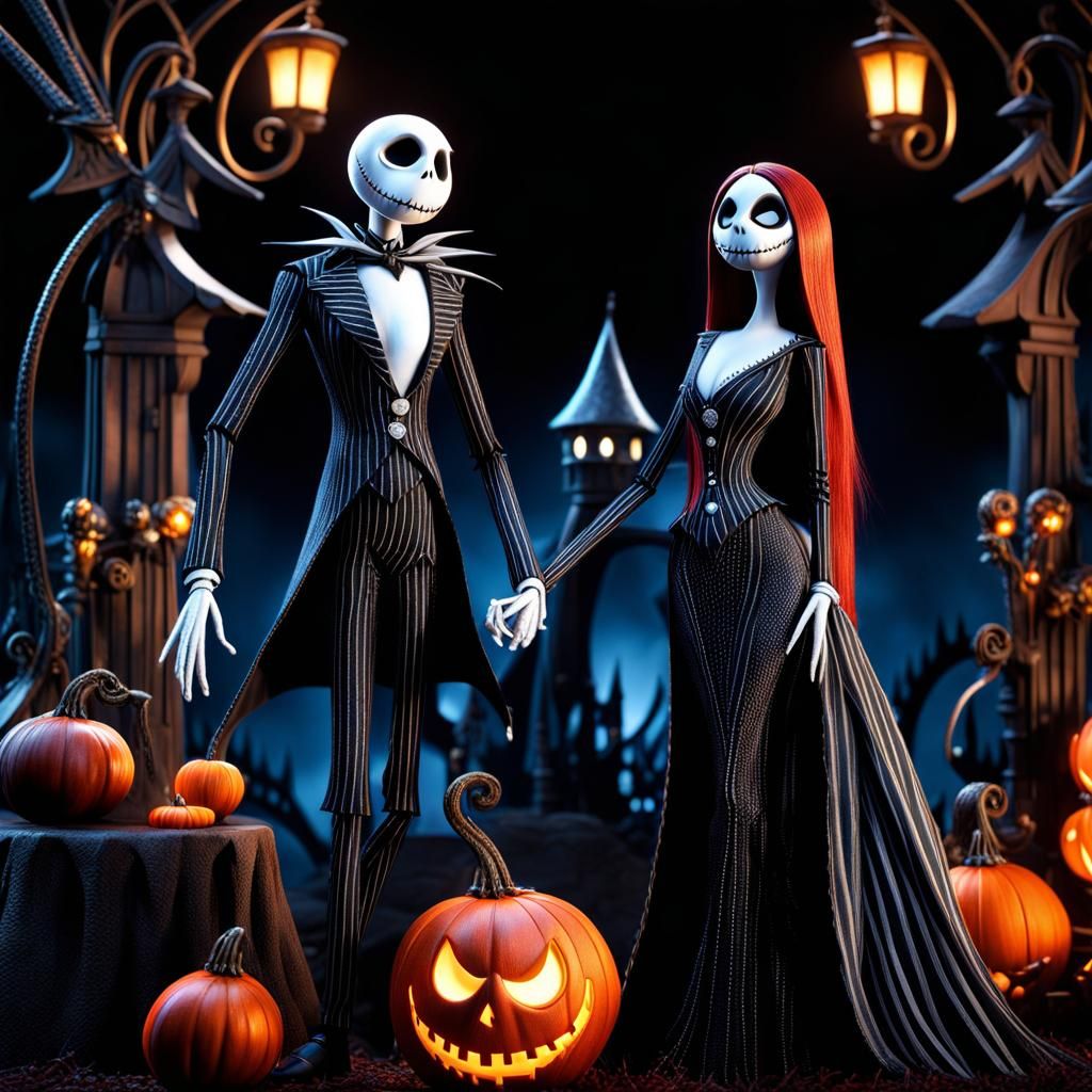 Jack and Sally in a Sinister Dark Ambience