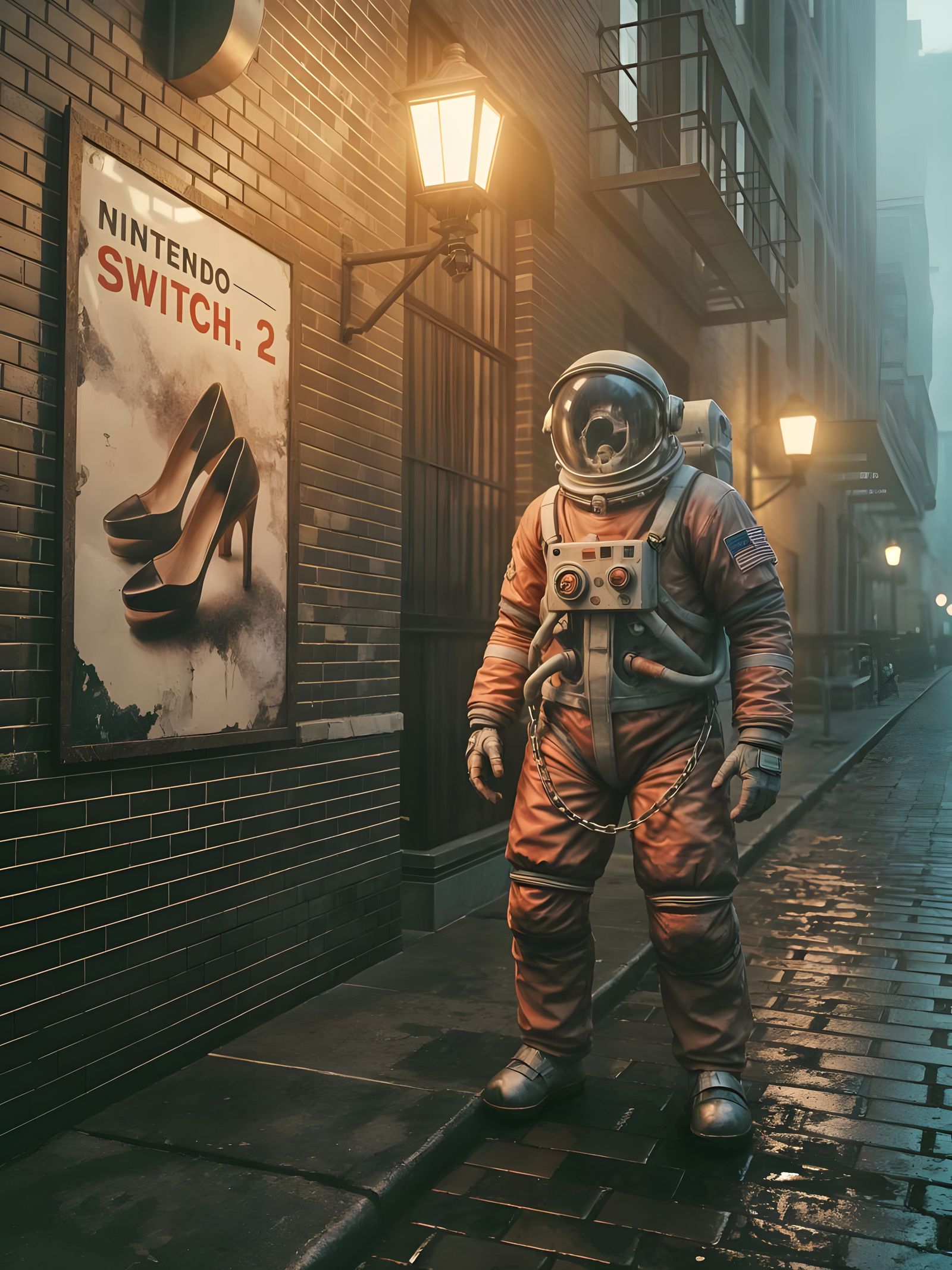 Ghostly Astronaut Haunts Old New York