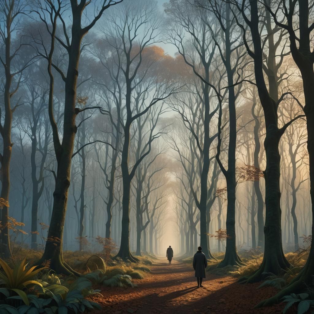 Mystical Forest Edge in Rousseau Style