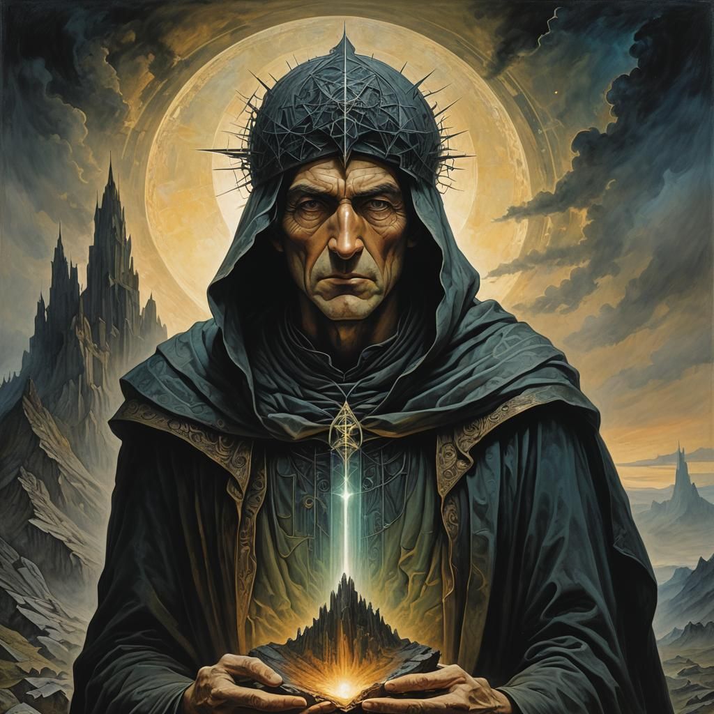 Epic Cubist Scene in Contrasting Colors