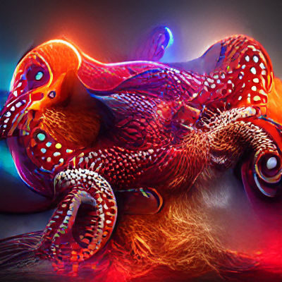 Enormous Octopus: A Digital Rendering