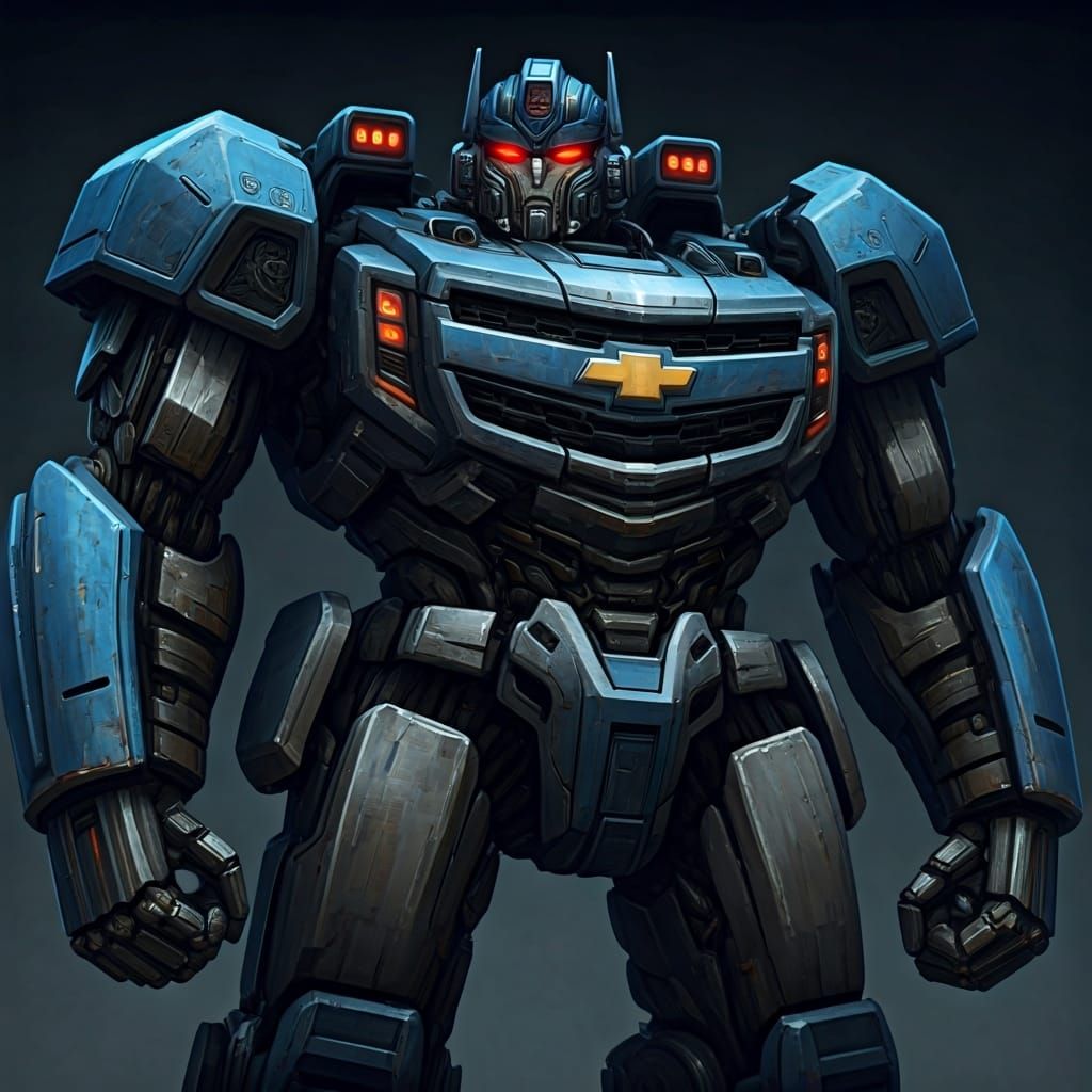 Torquehaul: Neoformer Robot Fusion in Cyberpunk Style