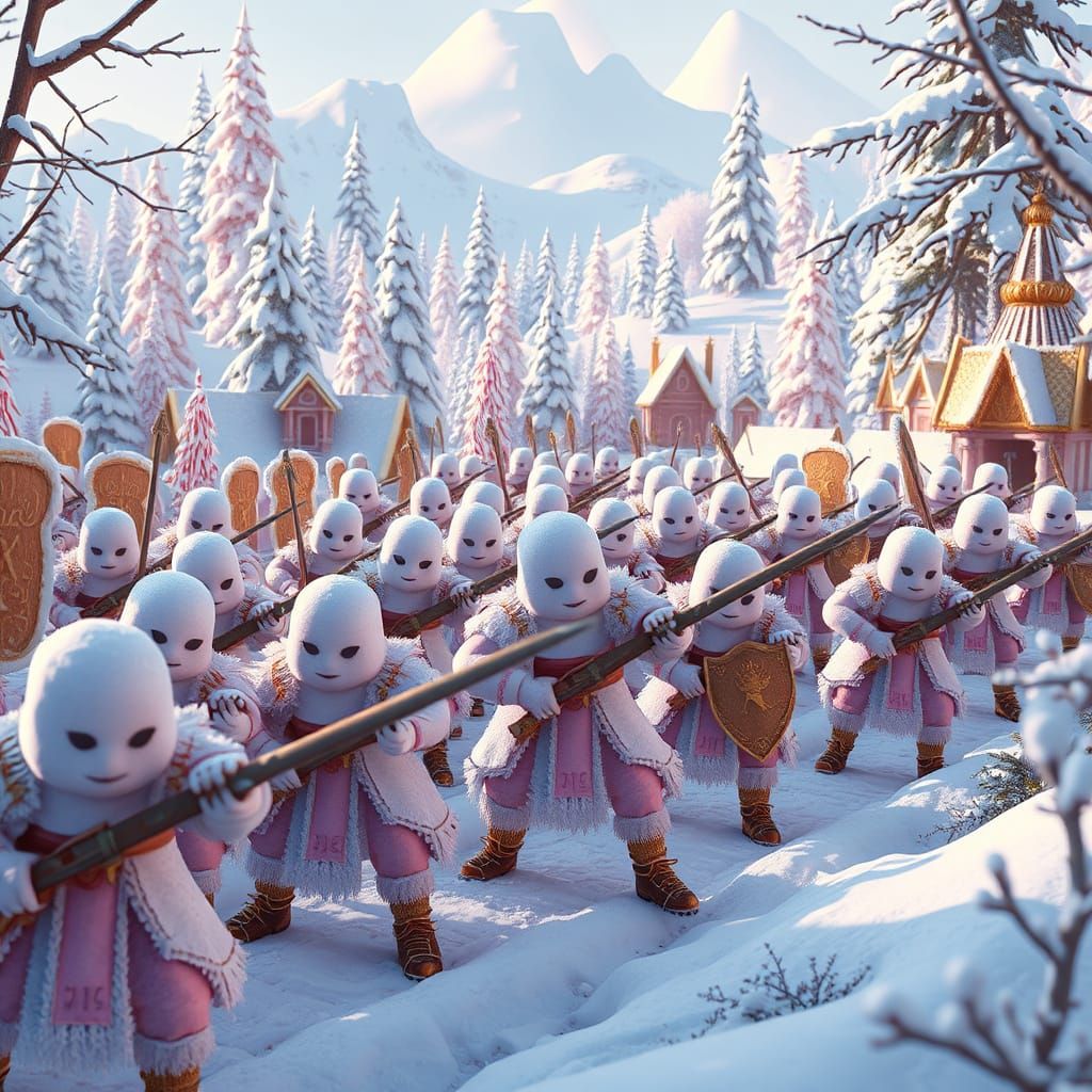 Whimsical Sugar Wars in a Winter Wonderland