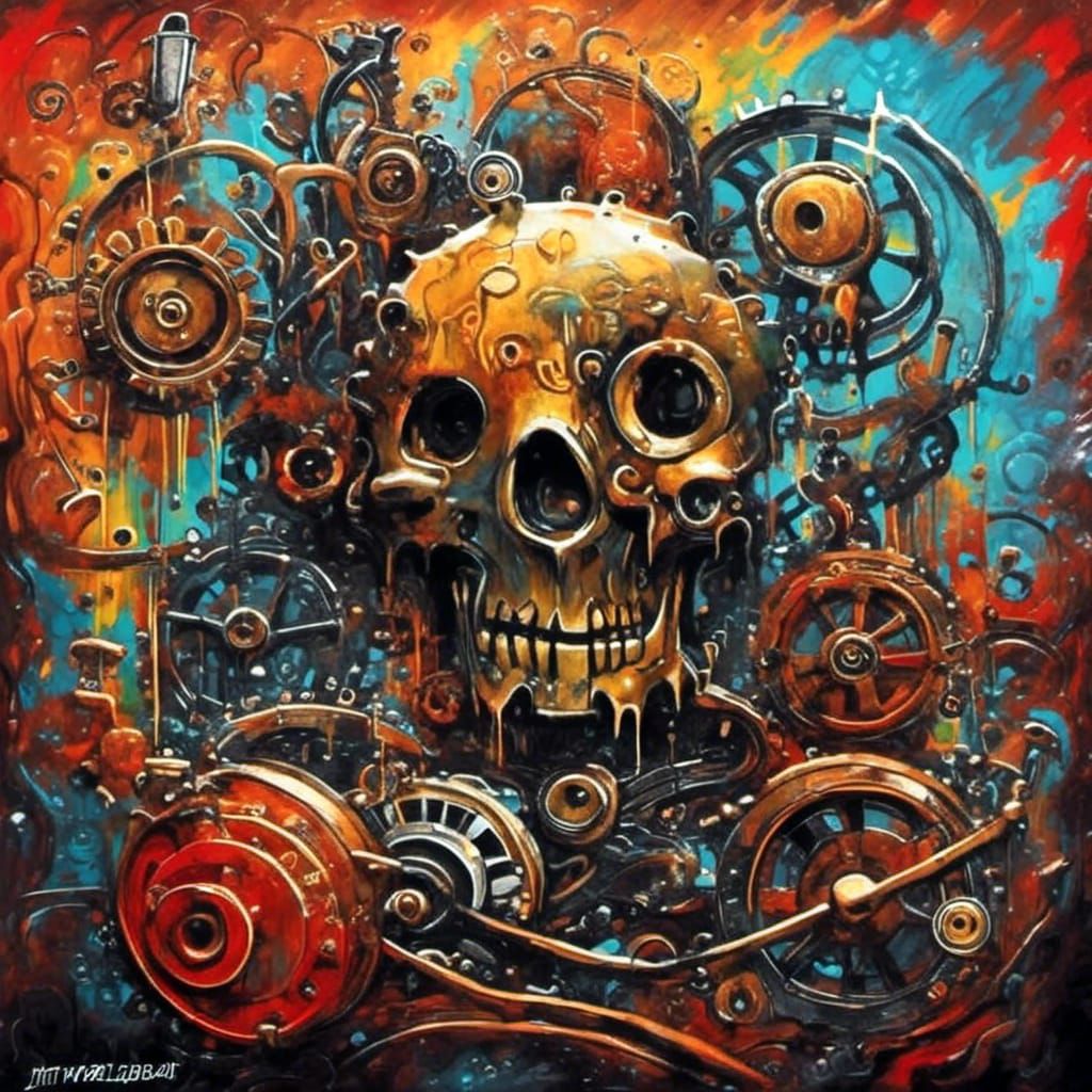 Vibrant Graffiti Street Art in Splash Art Style