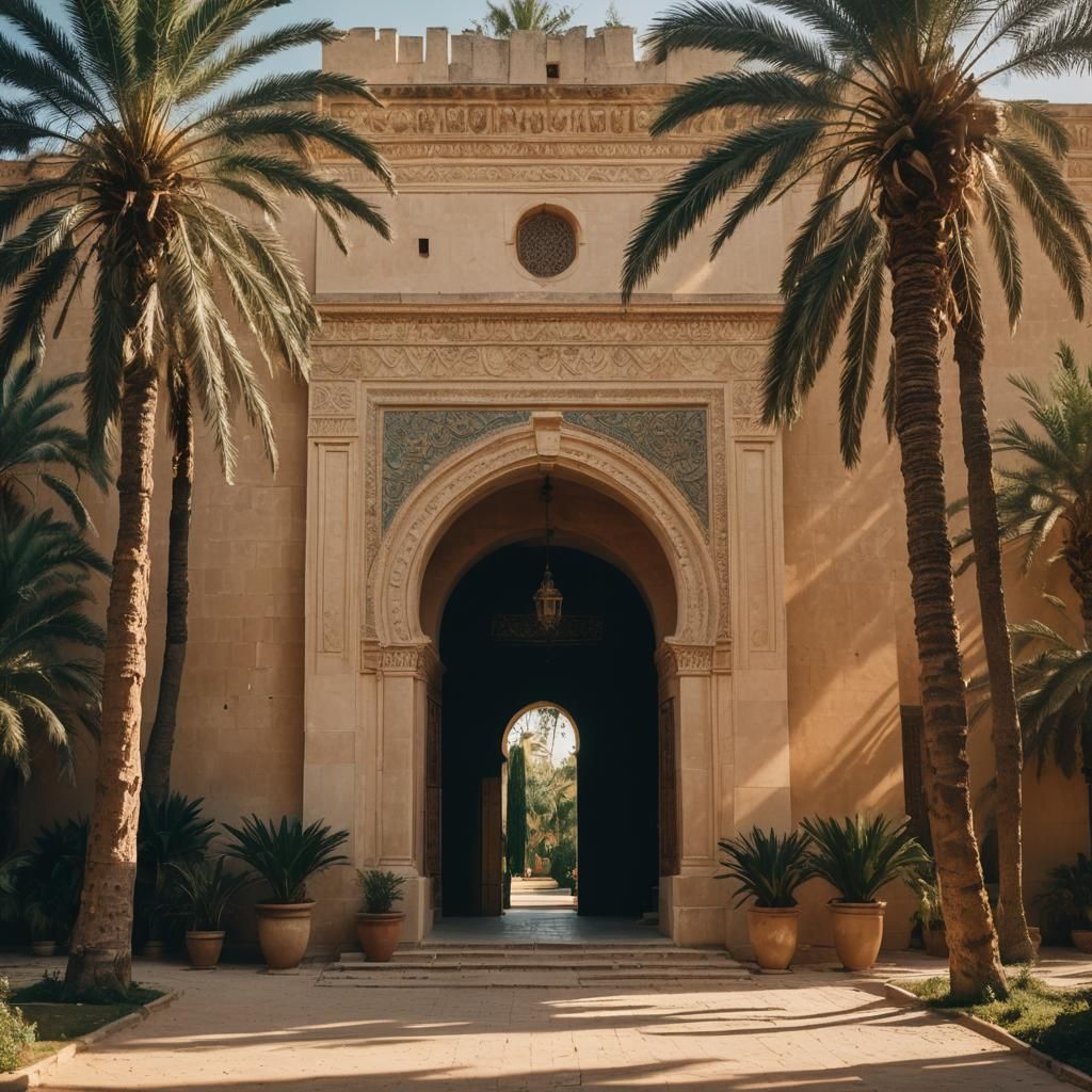 Mechouar Palace, Tlemcen Algeria at Golden Hour