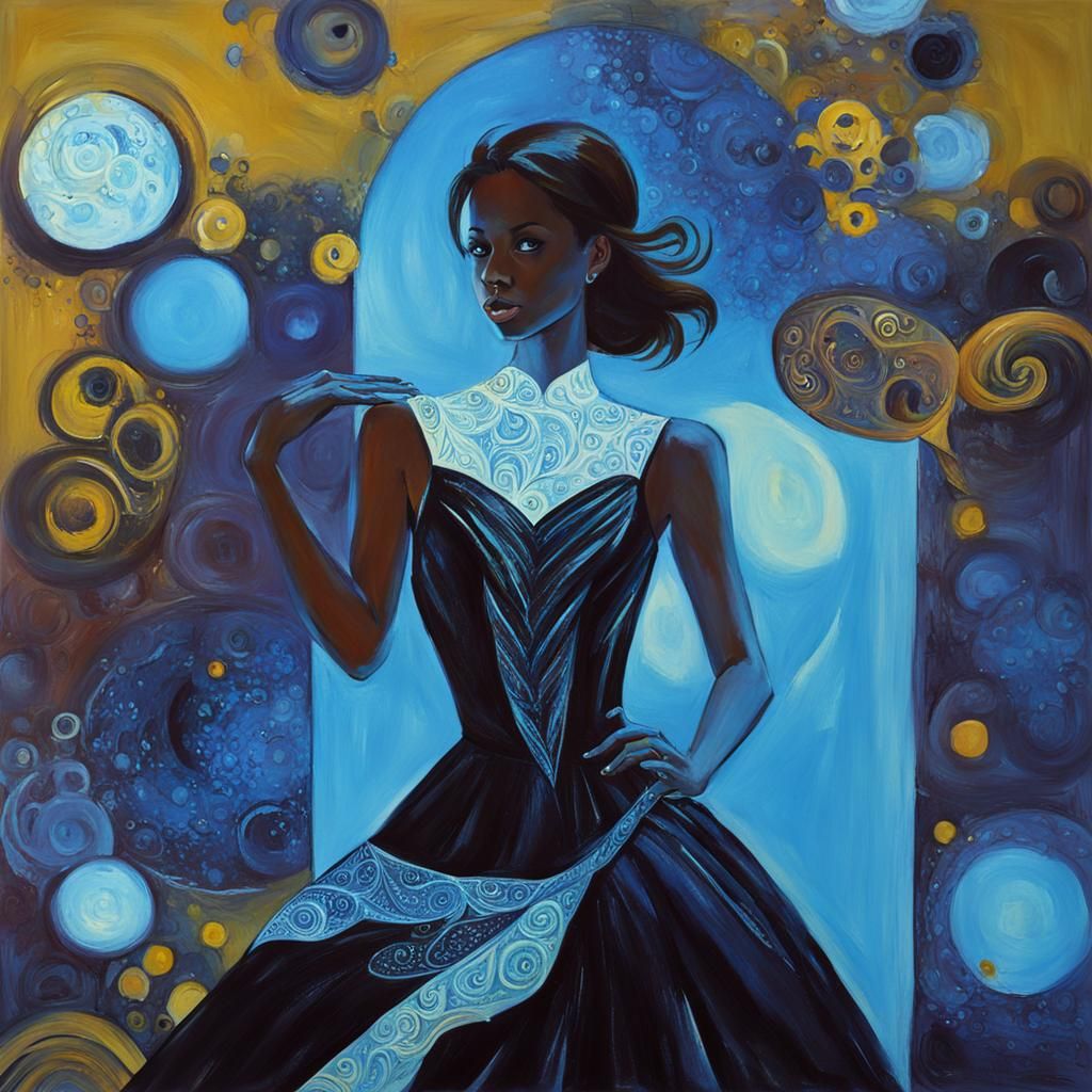 AI Generated Image of a Yellow Dress