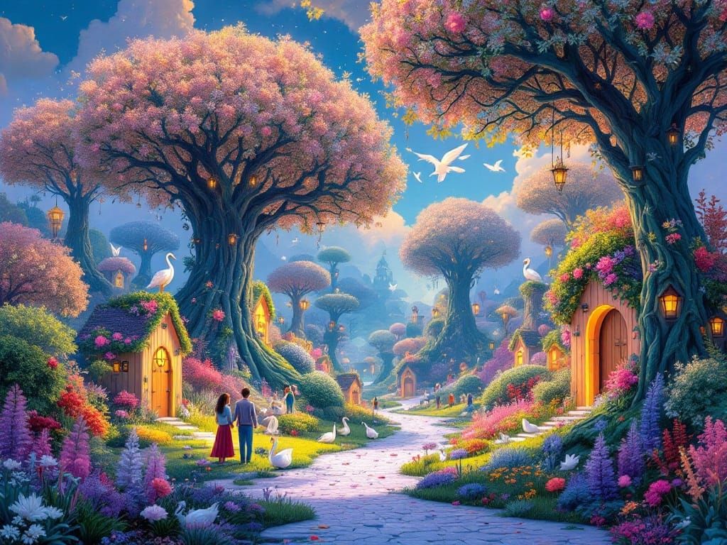 Miniature People in a Colossal Wonderland