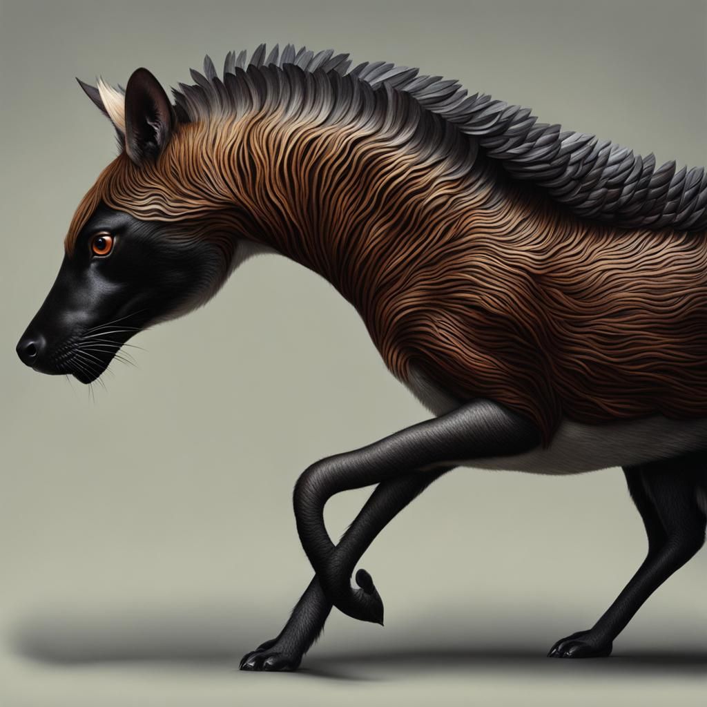 Intriguing Animal Hybrid Generated by AI