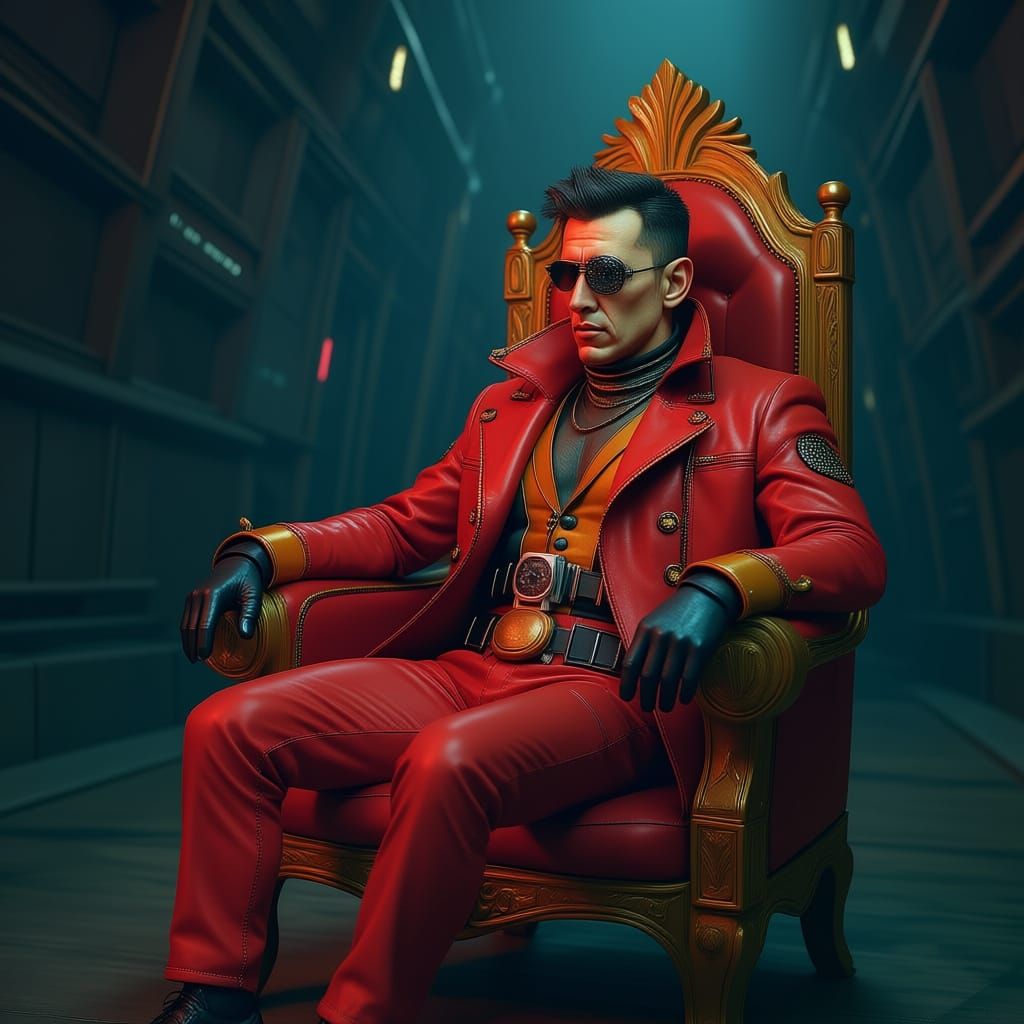 Grimdark Space Pirate with Cybernetic Eye