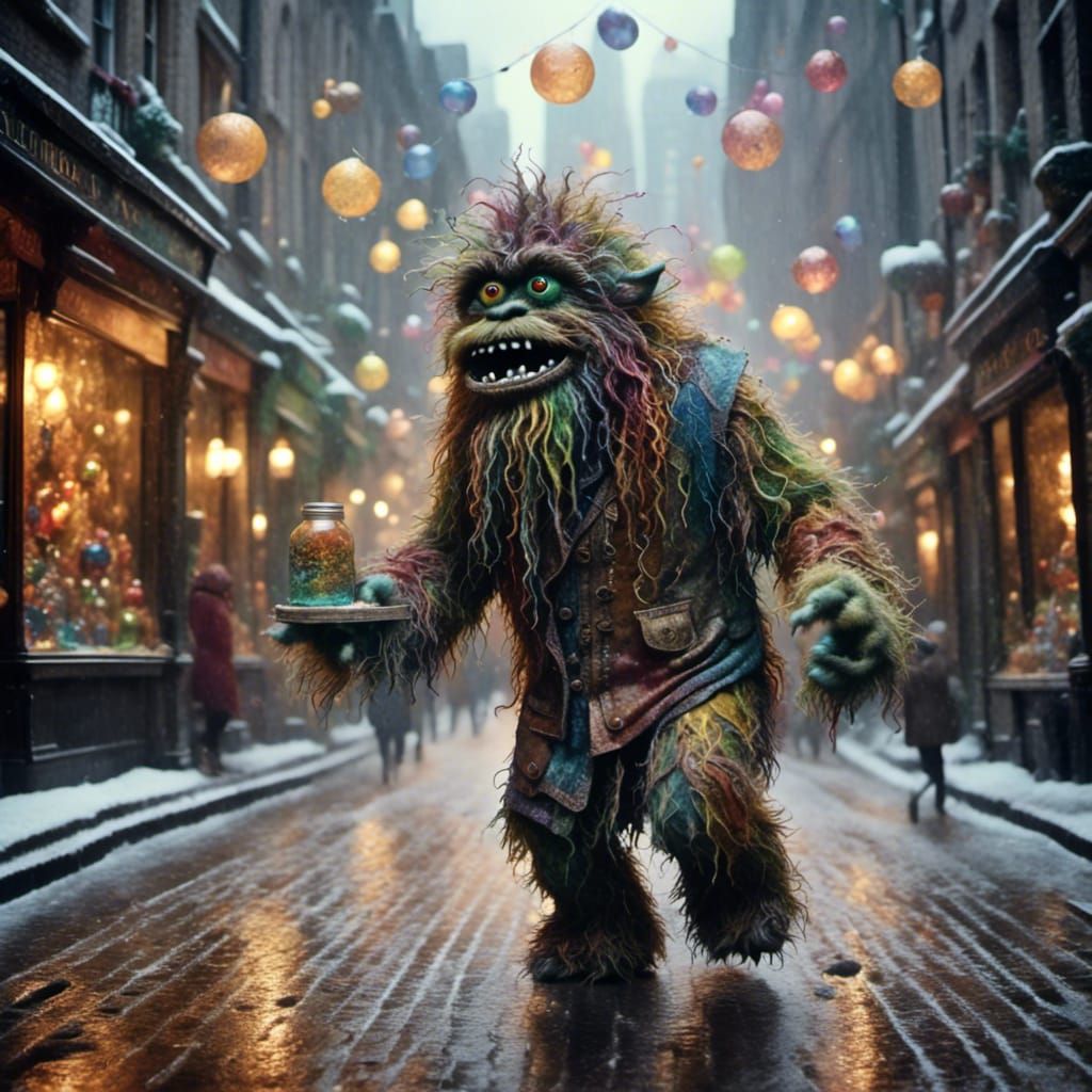 Magical London Alleyway in Hyperrealistic Style