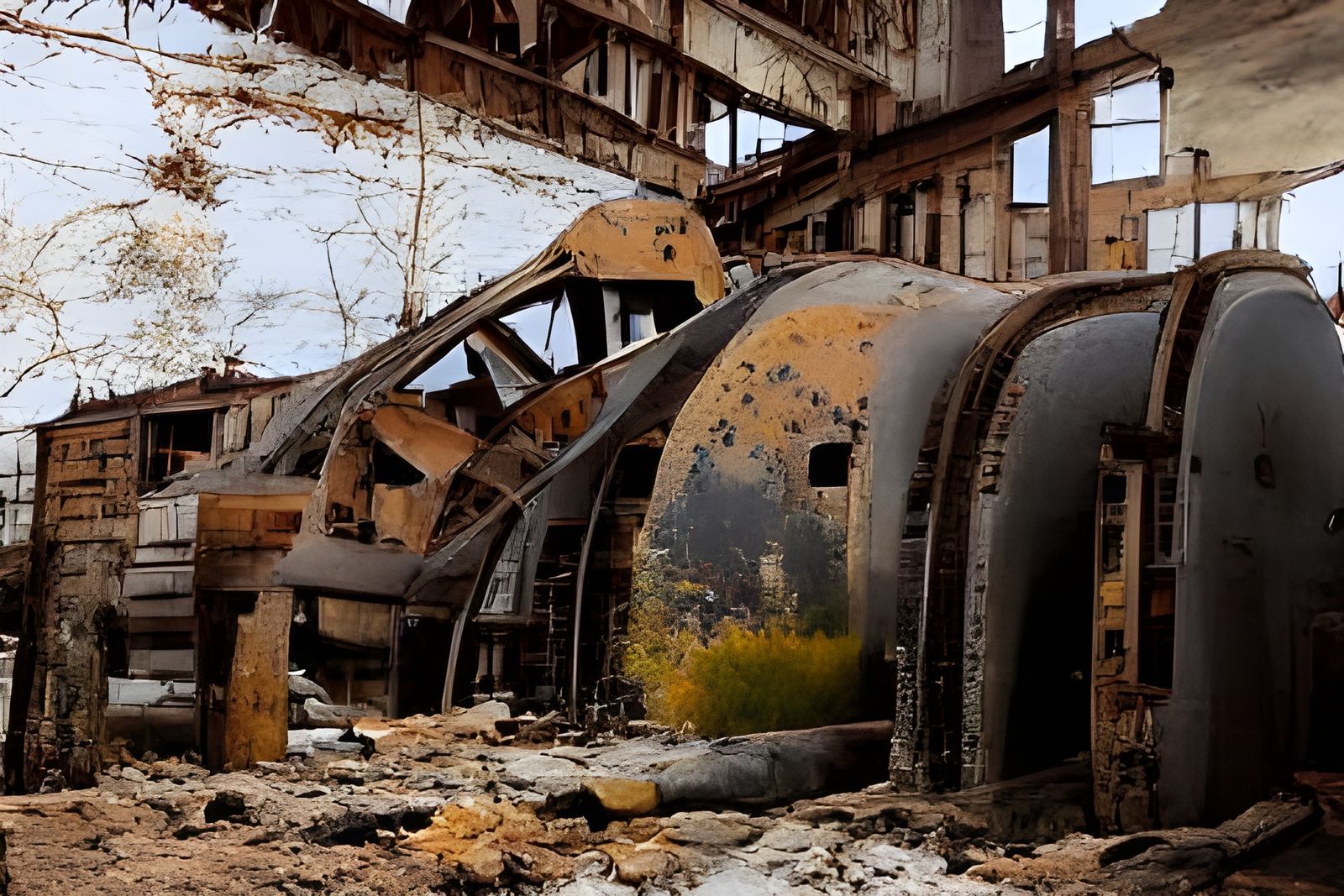 Decaying Industrial Ruins Reflect Lost Dominance