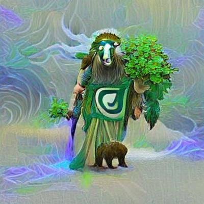 Mystical Druid Figure Generated by AI