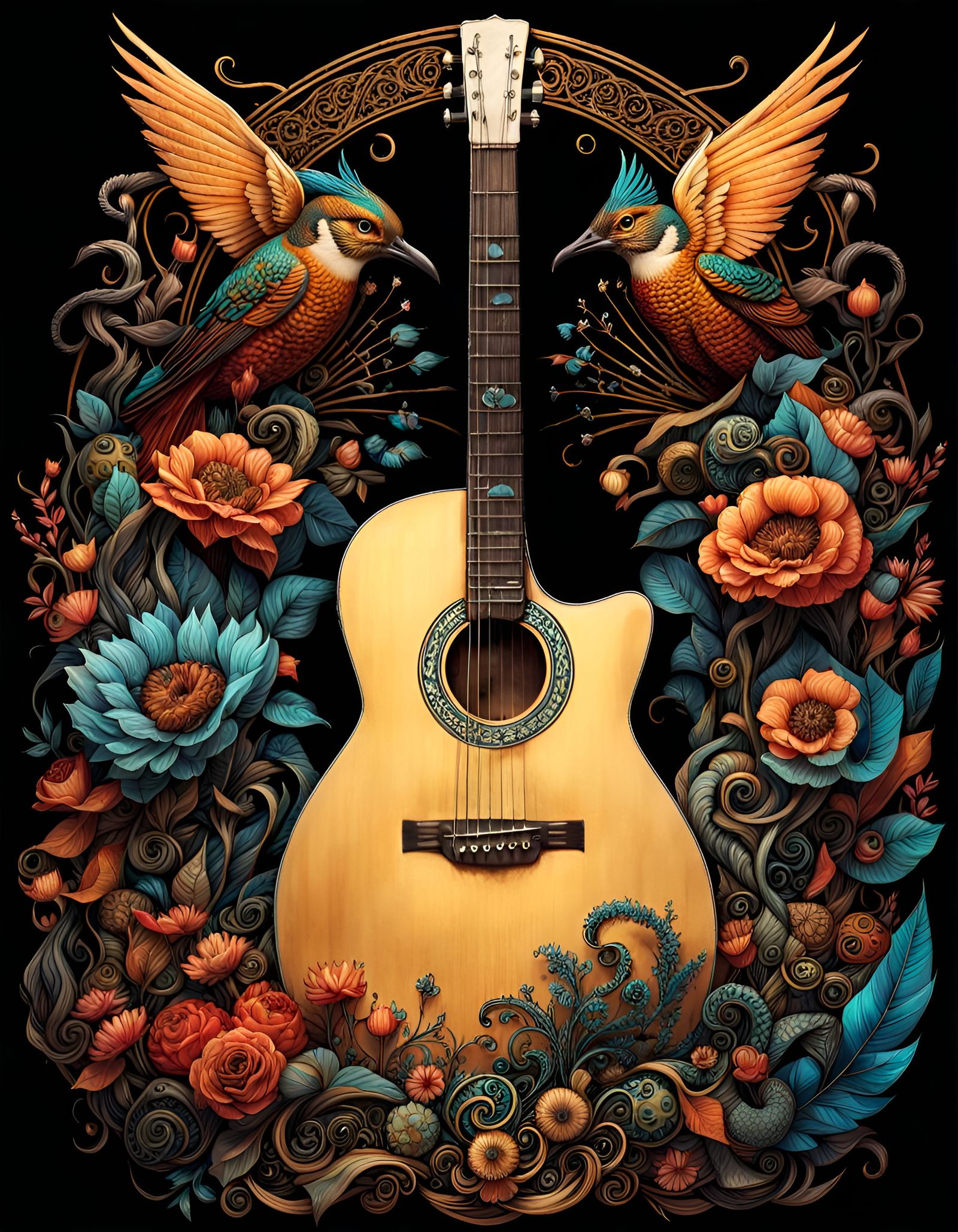 ACOUSTIC GUITAR ART 1