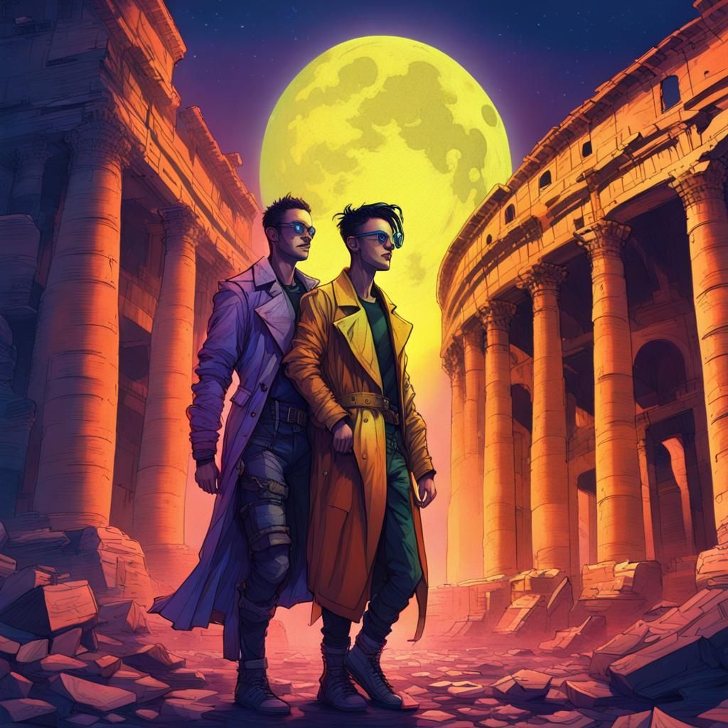 A cyberpunk and steampunk mashup of two time travelling gay ...