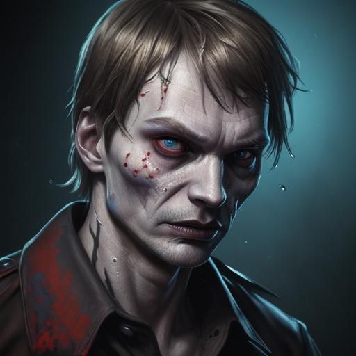 Horrific Undead Portrait with Intense Detail