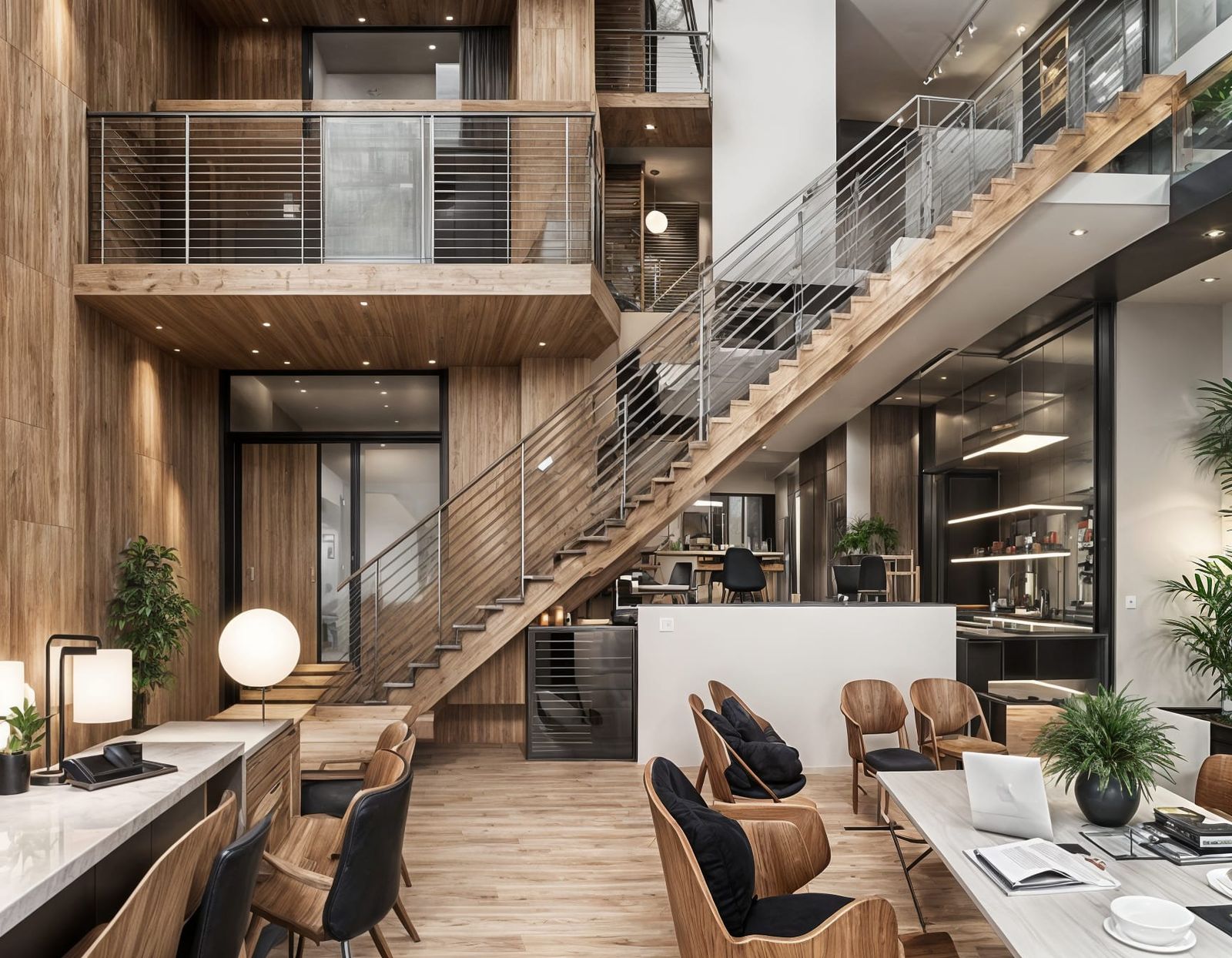 Modern Apartment Building Design Section View