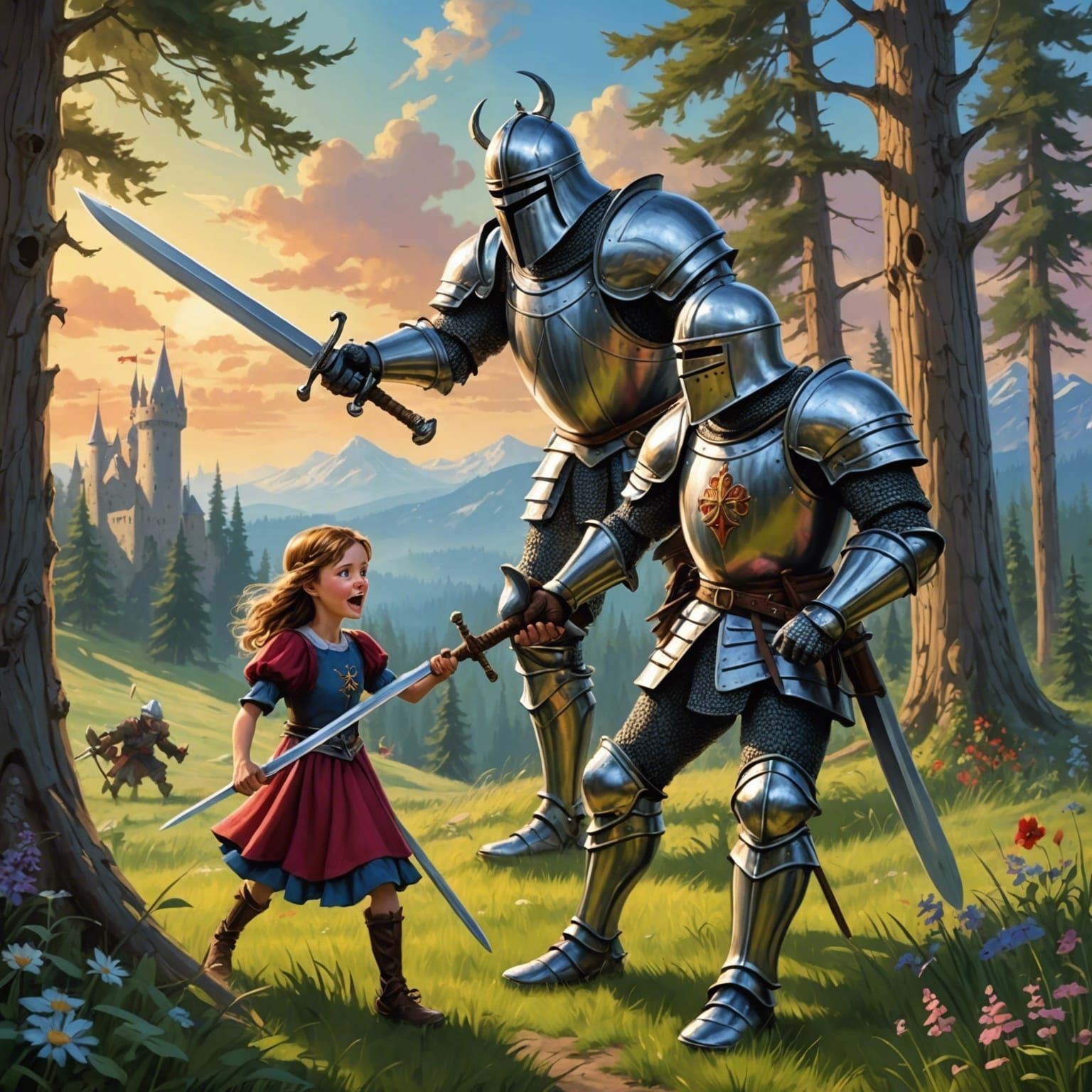 Comedic Scene: Skinny Knight vs Evil Knight