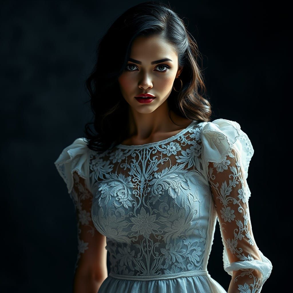 Ethereal Beauty in Hyperrealistic Style