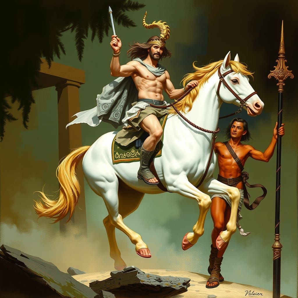 Epic Centaur Fantasy Art Illustration