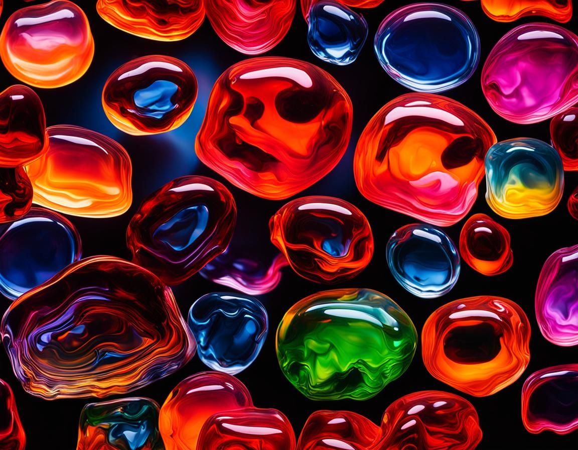 Abstract Jelly Art with Studio Lighting