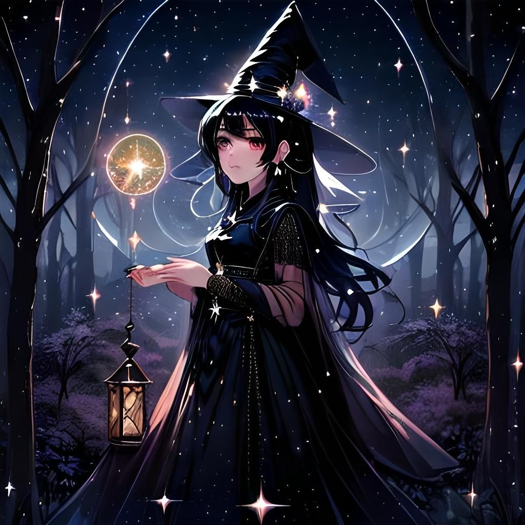 Mystical Thai Harengon in Starry Night