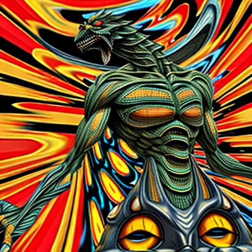 Abstract Distortion Generated by AI