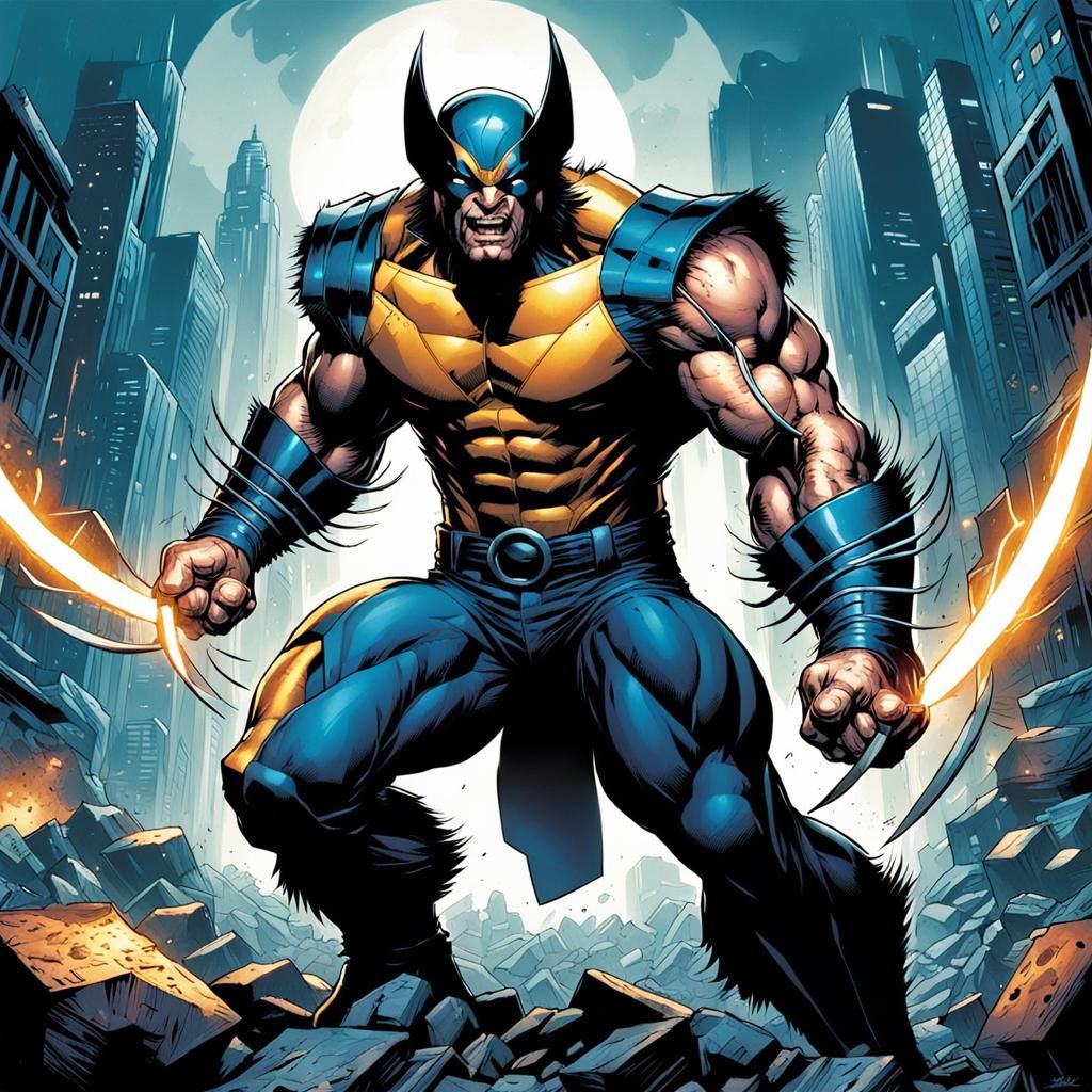 Age of Apocalypse Wolverine Comic Art