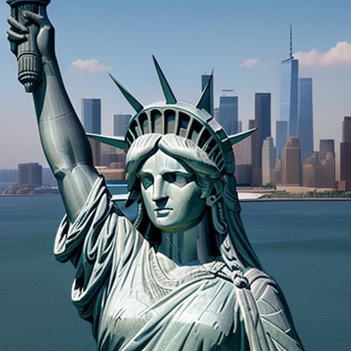 Statue of Liberty Pixel Art Rendition