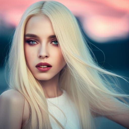 Ava Max Portrait in Professional Photography Style