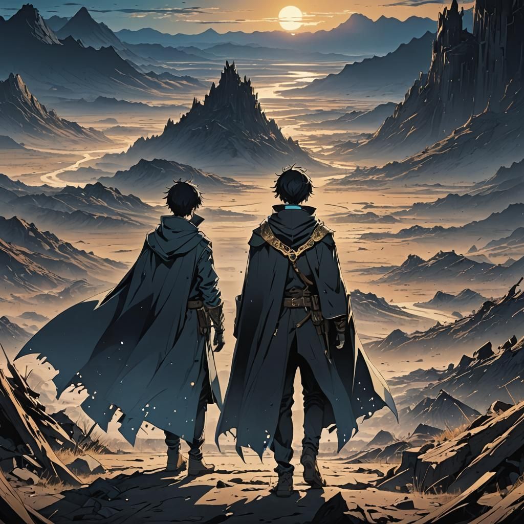 Bondsman in Desolate Wasteland: Manga Style