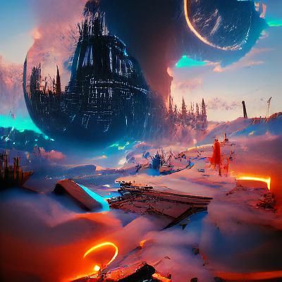 Detailed Star Wars Matte Painting in 8K
