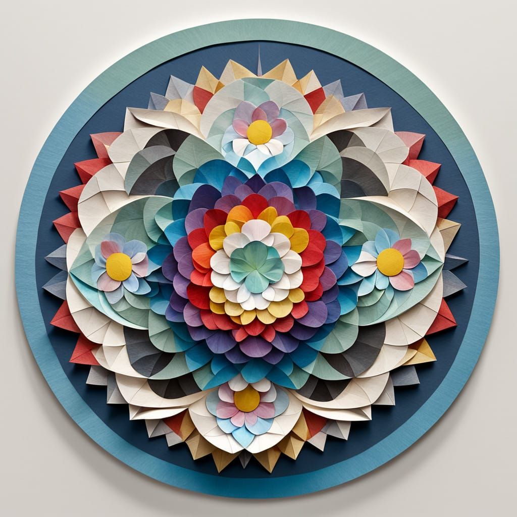 Delicate Origami Papercraft Sculpture