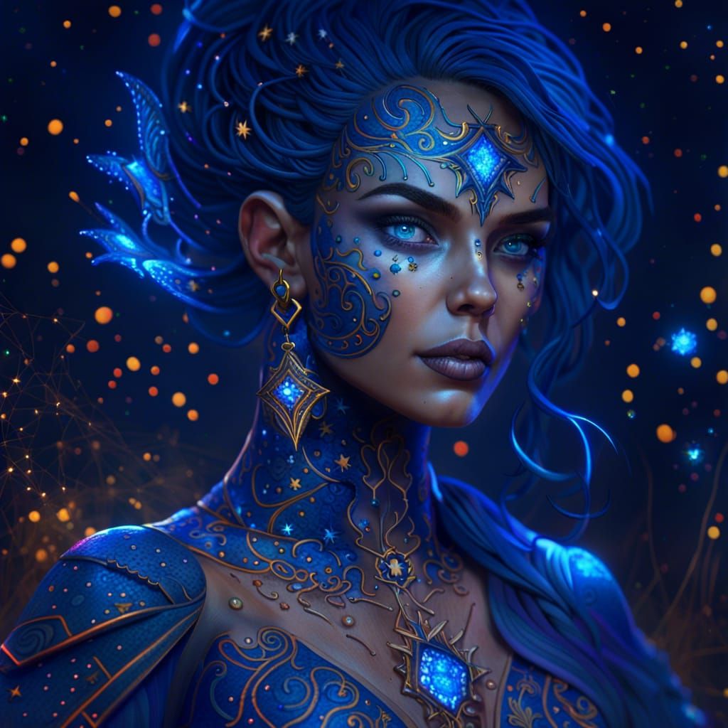 Starry Night Sorceress in a Magic World